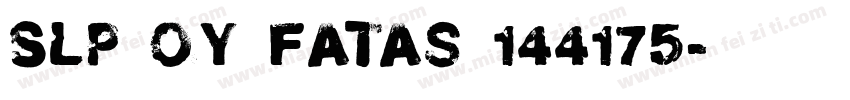 SLp Oy Fatas 144175字体转换